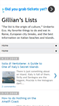 Mobile Screenshot of gillianslists.com